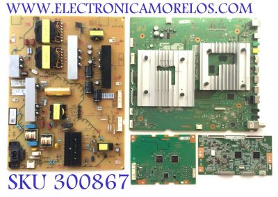 KIT DE TARJETAS PARA TV SONY BRAVIA / MAIN A5027249A 484 / 1-010-115-21 / T-CON 34291100C0 / 34.29110.0C / ST6451D03-8 / DRIVER A5026320A 488 / 100690111 / FUENTE 1-006-110-13 / 100611013 / 100660311 / APS-435 / PANEL YDBM065DCS11 / MODELO XR-65X90J 